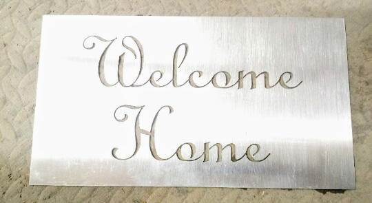Welcome Home Sign